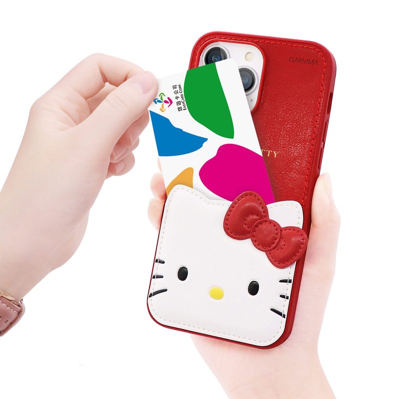 GARMMA Hello Kitty iPhone 14系列 烫金皮革保护套 经典红 - 手机壳/手机套 - 塑料 红色