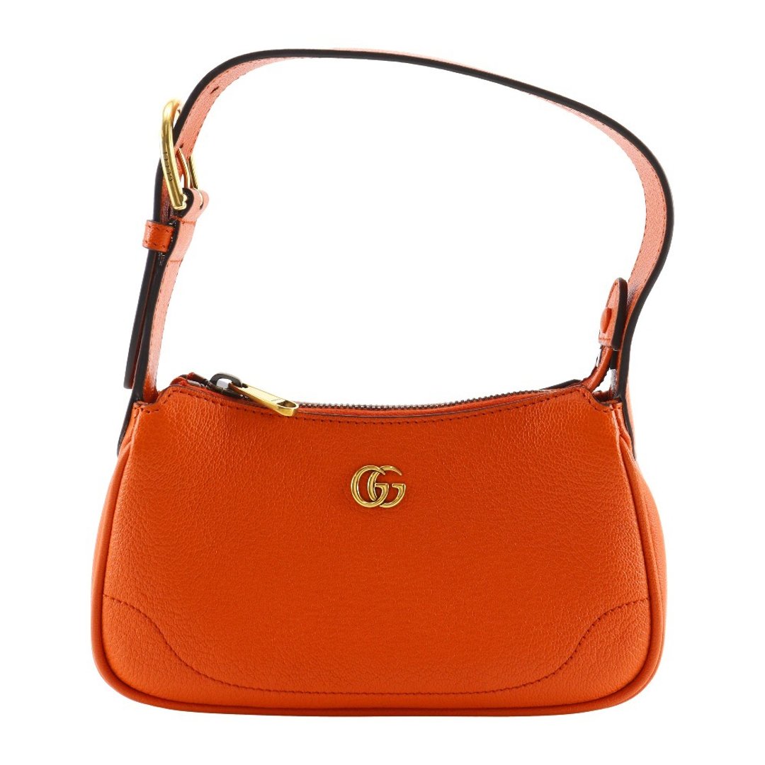 【日本直送】经典名牌 GUCCI Aphrodite Mini 肩背包 GG Marmont 739076 皮革 橘色 女性【二手】 - 侧背包/斜挎包 - 真皮 橘色