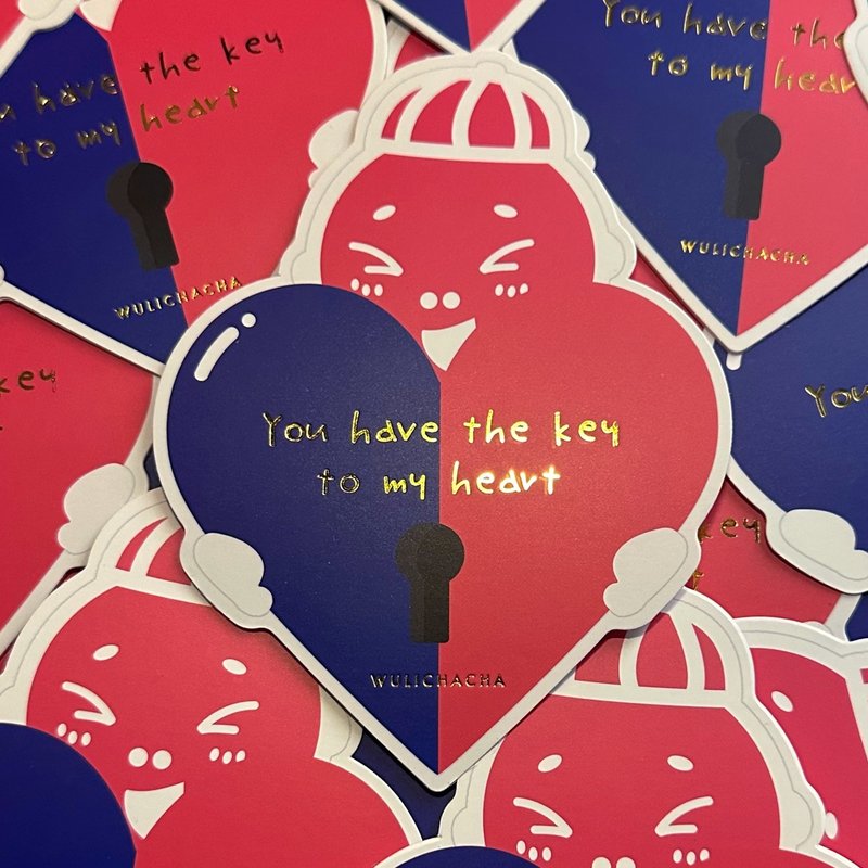 Wulichacha-You have the key to my heart - Card for your love - 卡片/明信片 - 纸 