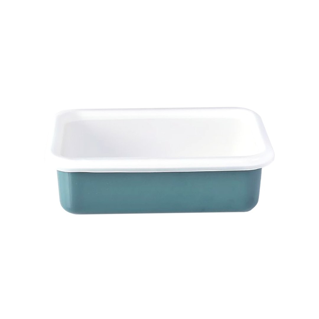 COTTON 珐琅烘焙保鲜盒 烟蓝 0.76L - 厨房用具 - 珐琅 绿色
