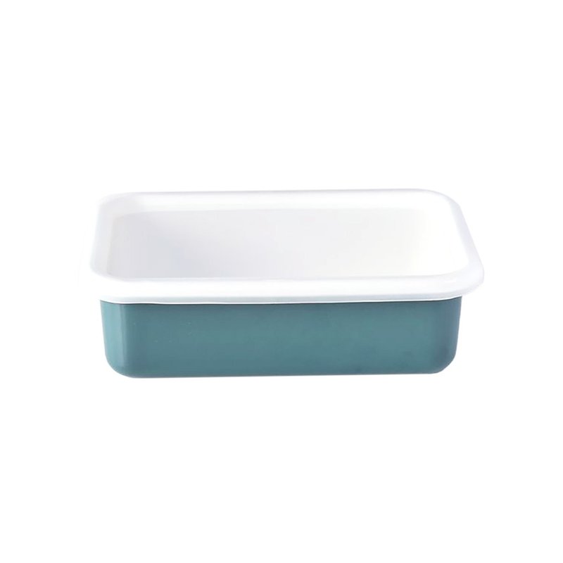 COTTON 珐琅烘焙保鲜盒 烟蓝 0.76L - 厨房用具 - 珐琅 绿色