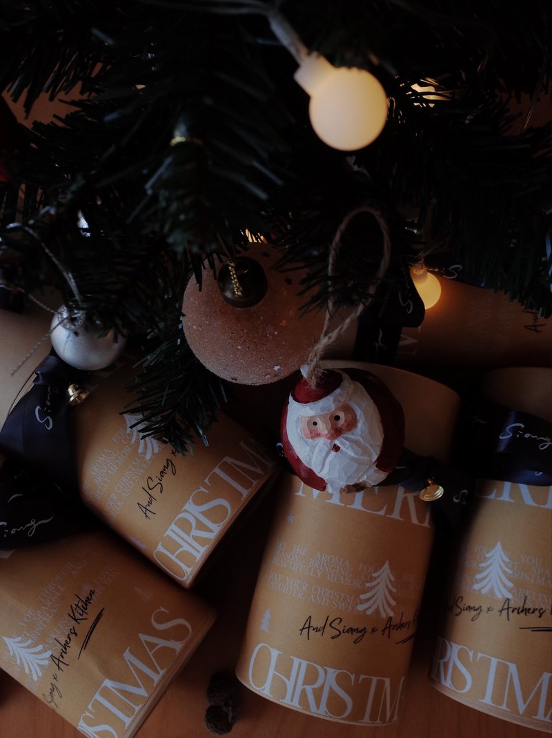 圣诞礼盒 圣木香包 玫瑰星球线香 盐之花 - 香薰/精油/线香 - 其他材质 金色