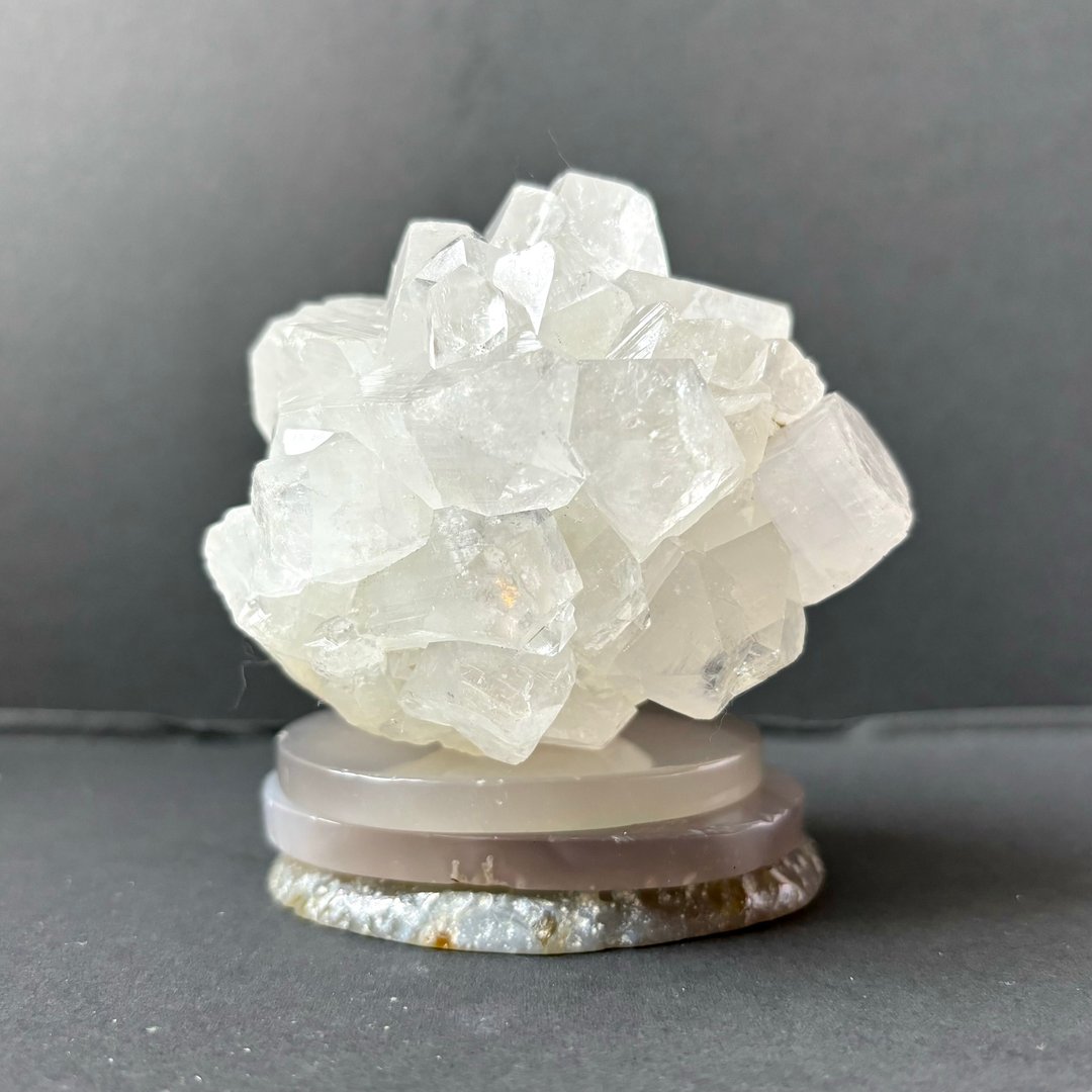 *钻石花球 + 净化* 天然 鱼眼石 Apophyllite - 摆饰 - 水晶 白色