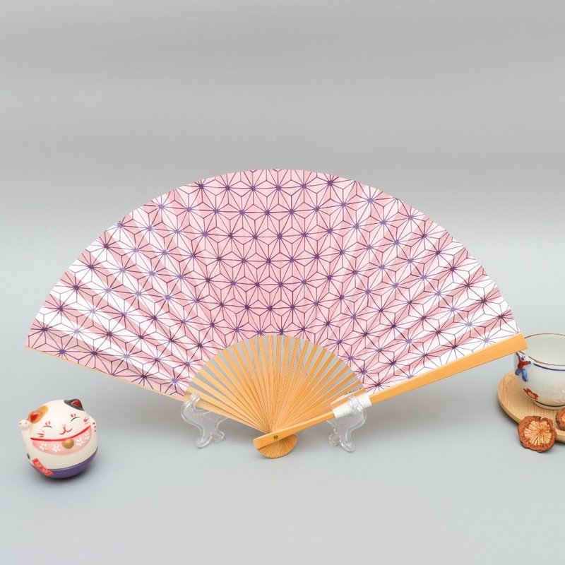 京都传统纹样系列扇子-麻叶(粉) - 扇子 - 其他材质 