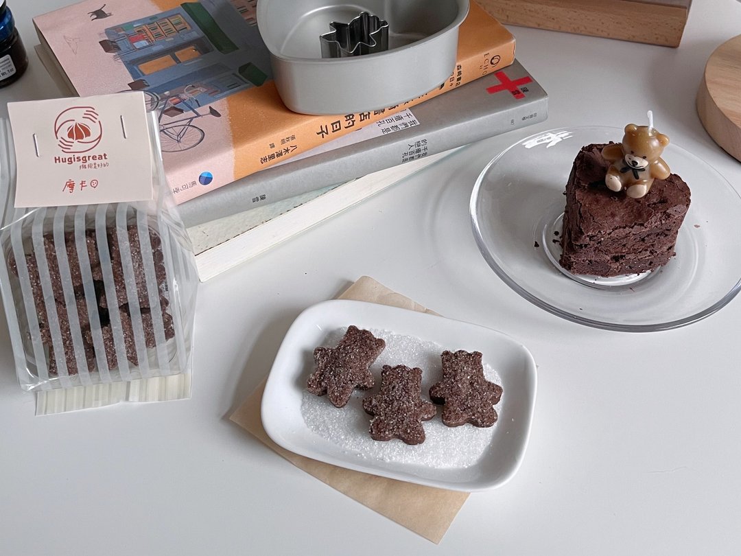 深夜邪恶小熊 砂糖摩卡奶油酥饼 - 零食/点心 - 其他材质 咖啡色
