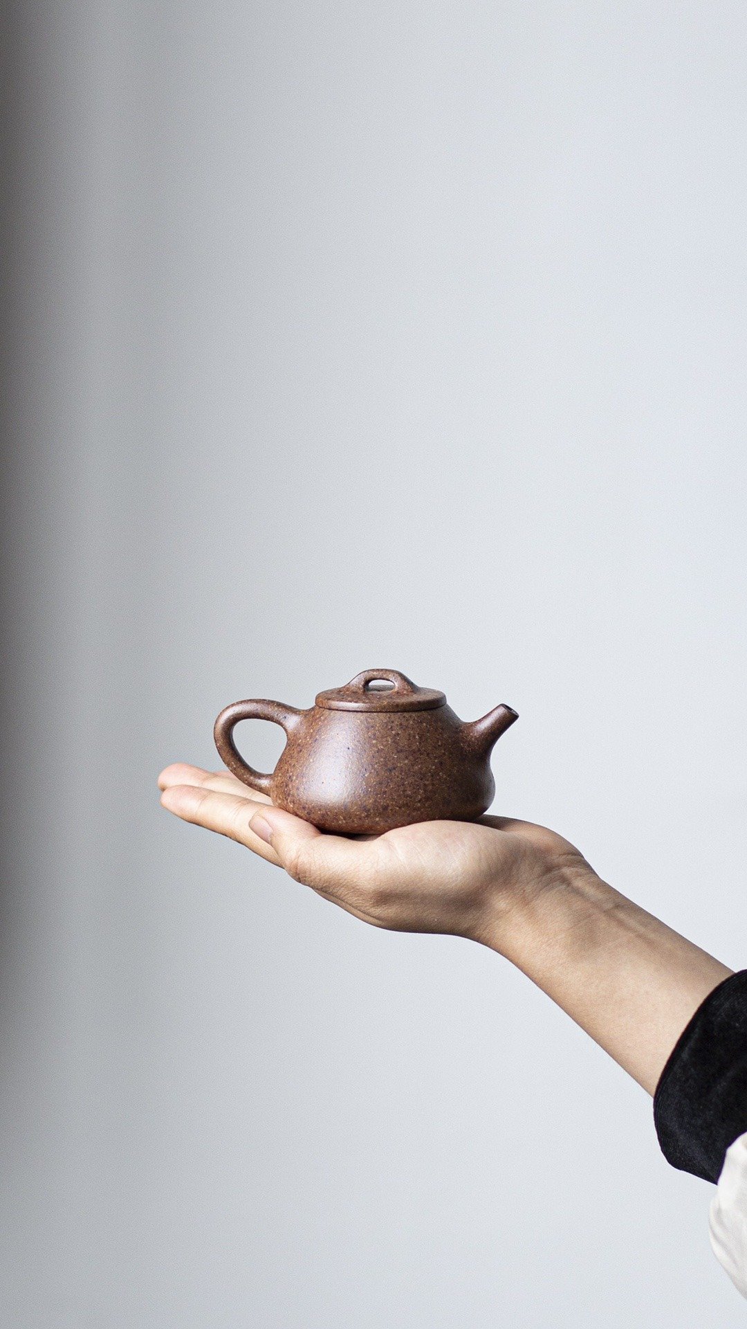 小石瓢   老紫泥特高温烧制 明代经典器 雅致小品 出水直流顺爽 - 茶具/茶杯 - 陶 灰色