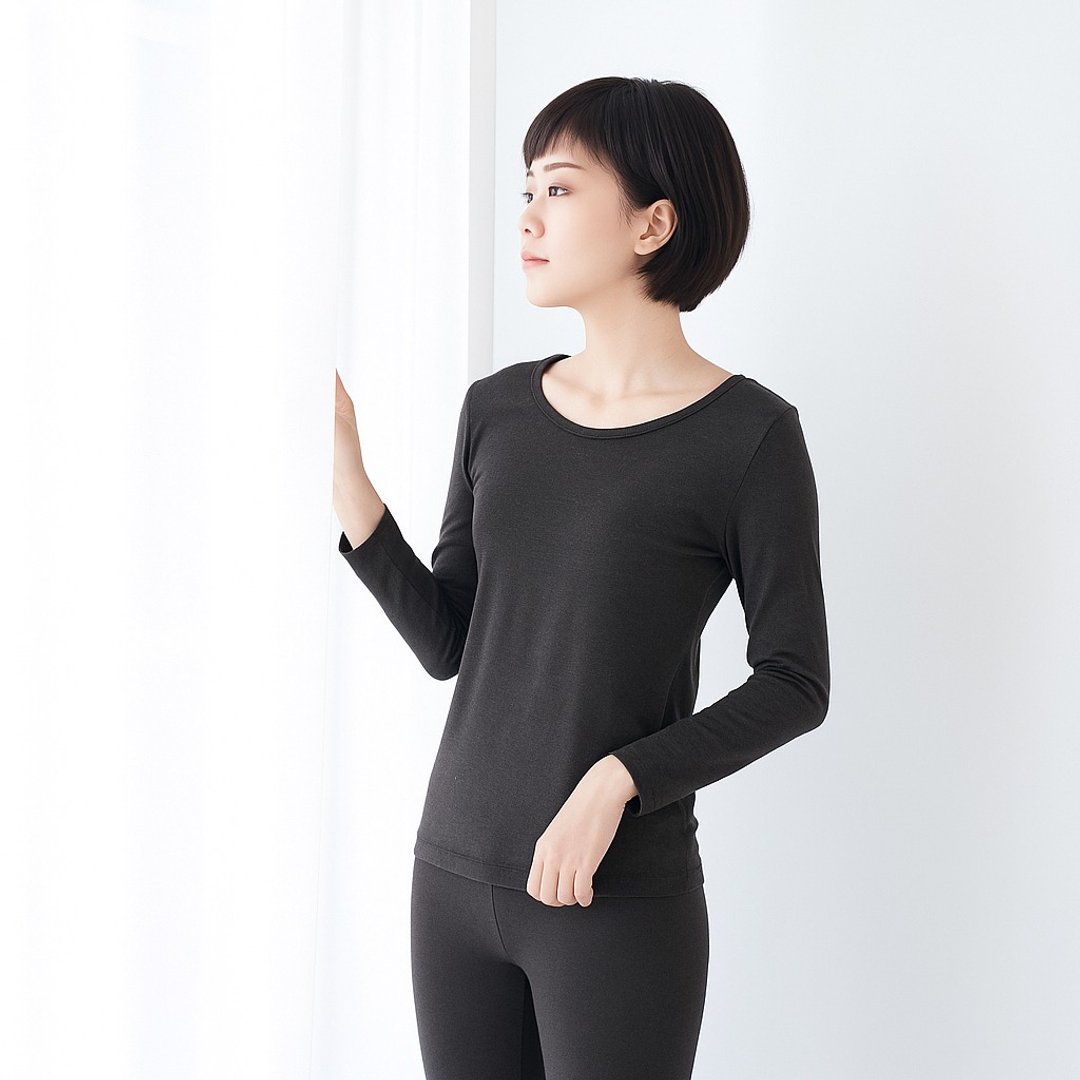 日本EKS重效机能纤维保暖发热衣(男女尺寸) - 女装上衣 - 其他材质 白色