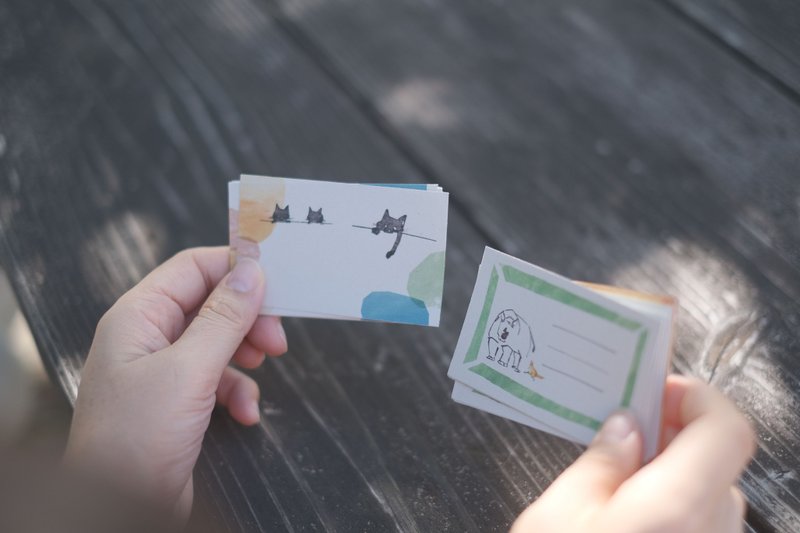 メモ紙 - 卡片/明信片 - 纸 灰色