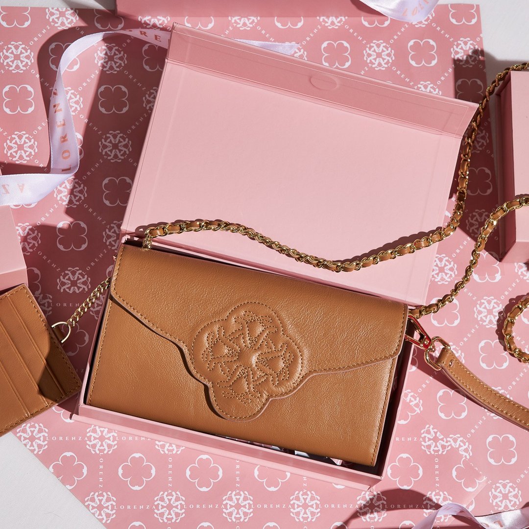 Lily Wallet Latte - 皮夹/钱包 - 真皮 咖啡色