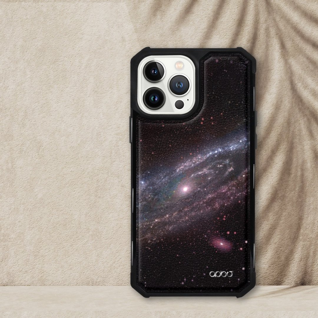 iPhone 13全系列军规防摔皮革磁吸手机壳-银河(黑壳) - 手机壳/手机套 - 其他材质 多色