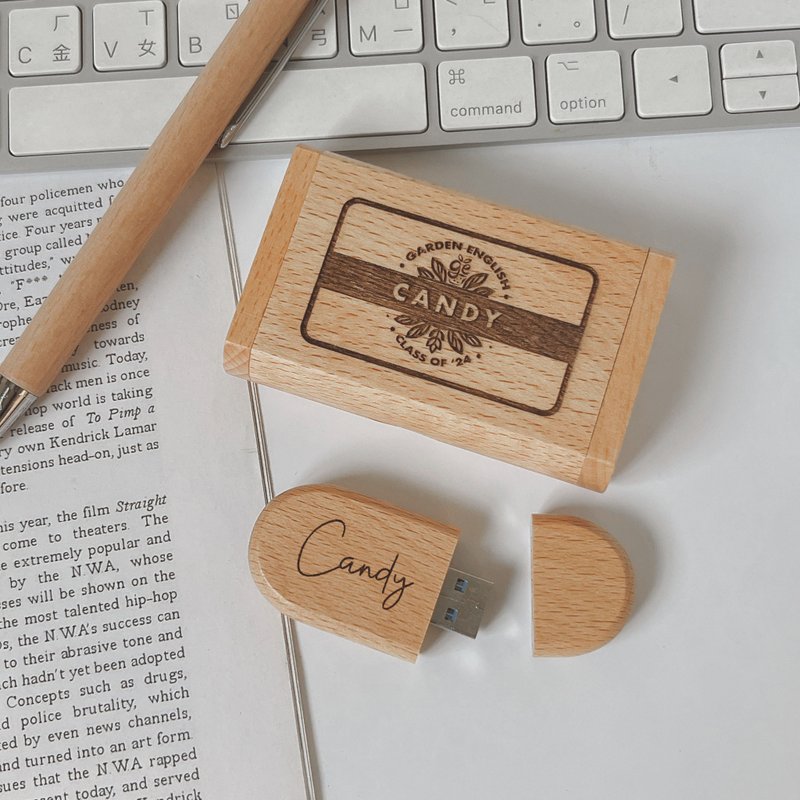 定制化高速3.0木制随身碟 宝宝摄影usb 口袋相册 礼物 - 其他 - 木头 