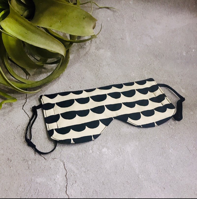 Sienna蚕丝内里舒眠慕斯眼罩 - 眼罩 - 棉．麻 蓝色