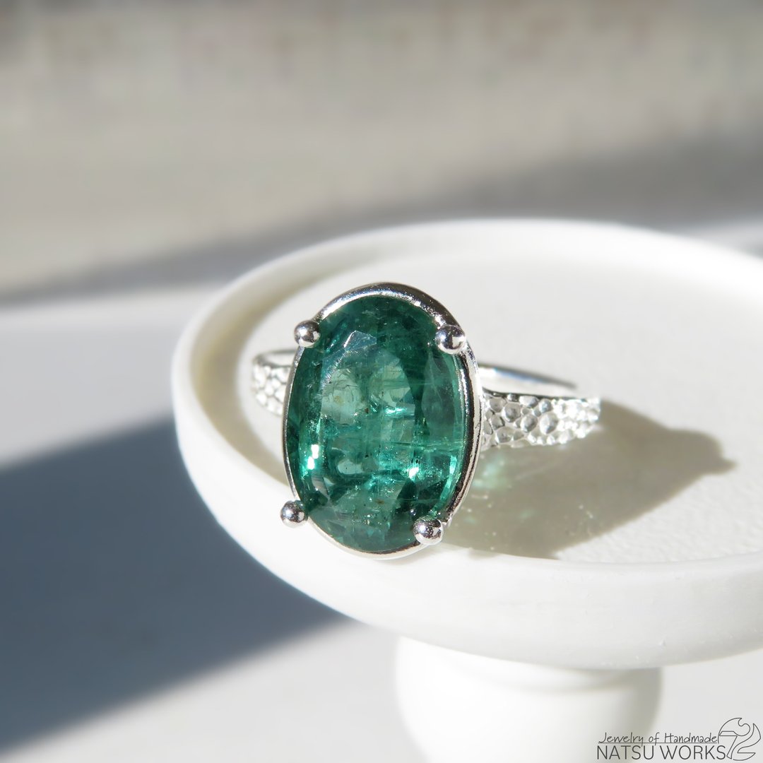 绿色蓝晶石戒指 / Green Kyanite Ring 0 - 戒指 - 宝石 绿色