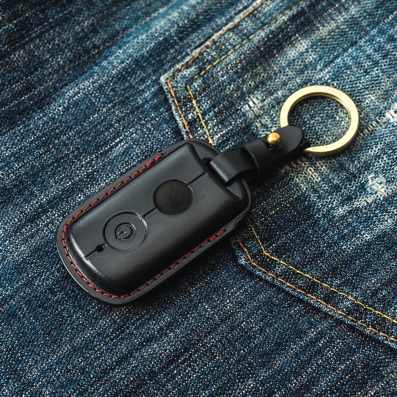 山叶机车 YAMAHA X-MAX T-MAX XMAX SMAX 机车钥匙皮套 - 钥匙链/钥匙包 - 真皮 黑色