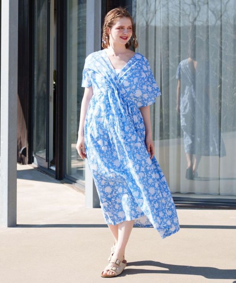 【热门预购】印度手工印花棉质洋装  (4色) ISA-5202 - 洋装/连衣裙 - 棉．麻 