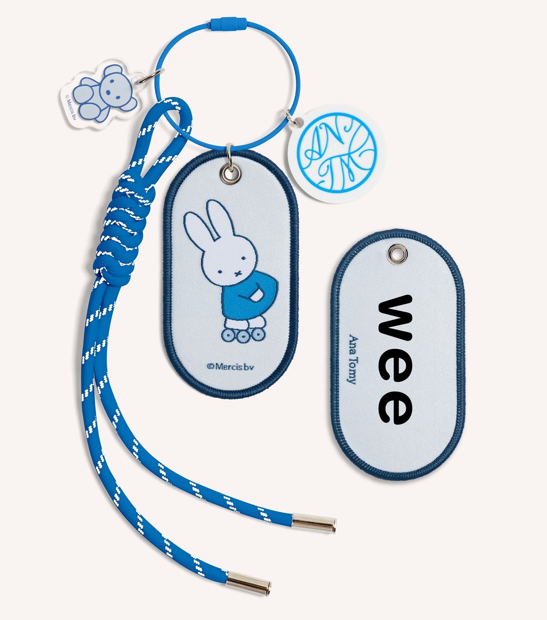 Miffy 米菲踩滑轮 织唛挂饰 定制化礼物 - 吊饰 - 聚酯纤维 