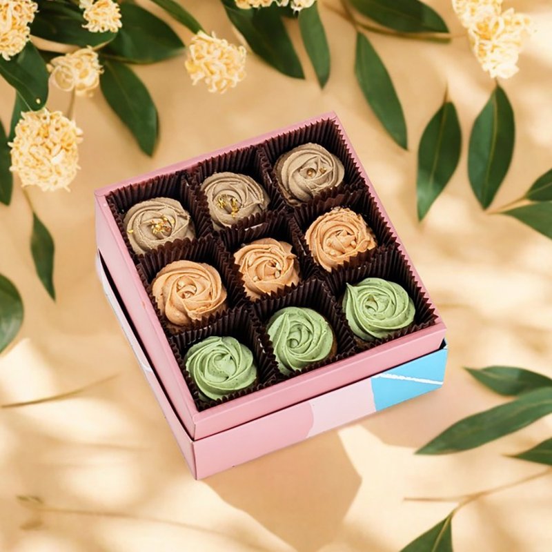 │新品上市│茶香漫漫 法式综合塔 9入  3种口味人气款 礼盒 - 蛋糕/甜点 - 新鲜食材 多色