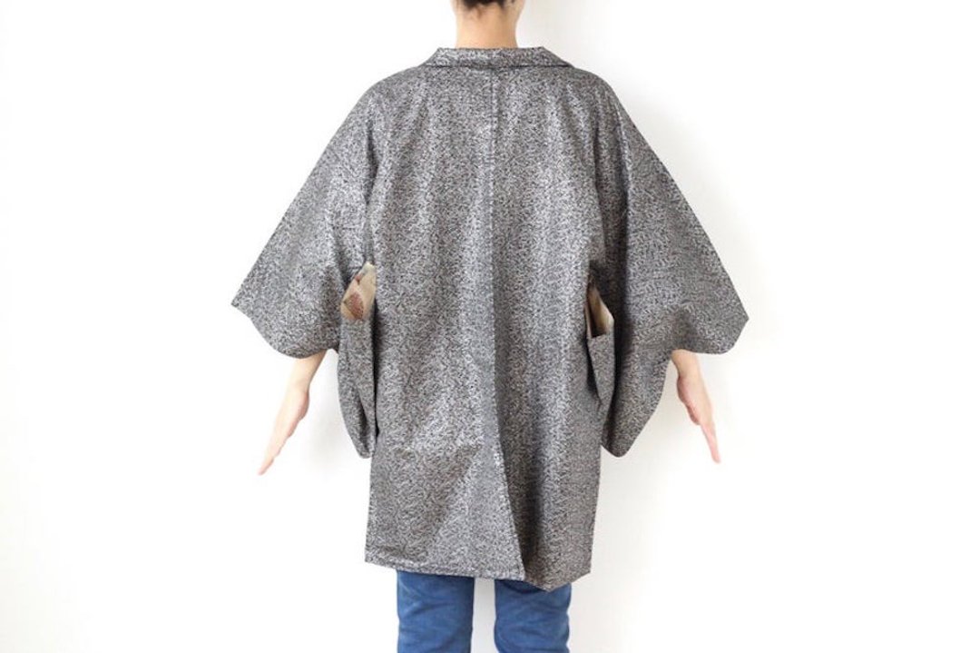kimono jacket, kimono cardigan, Japanese clothing, Japanese kimono /3588 - 女装休闲/机能外套 - 聚酯纤维 灰色