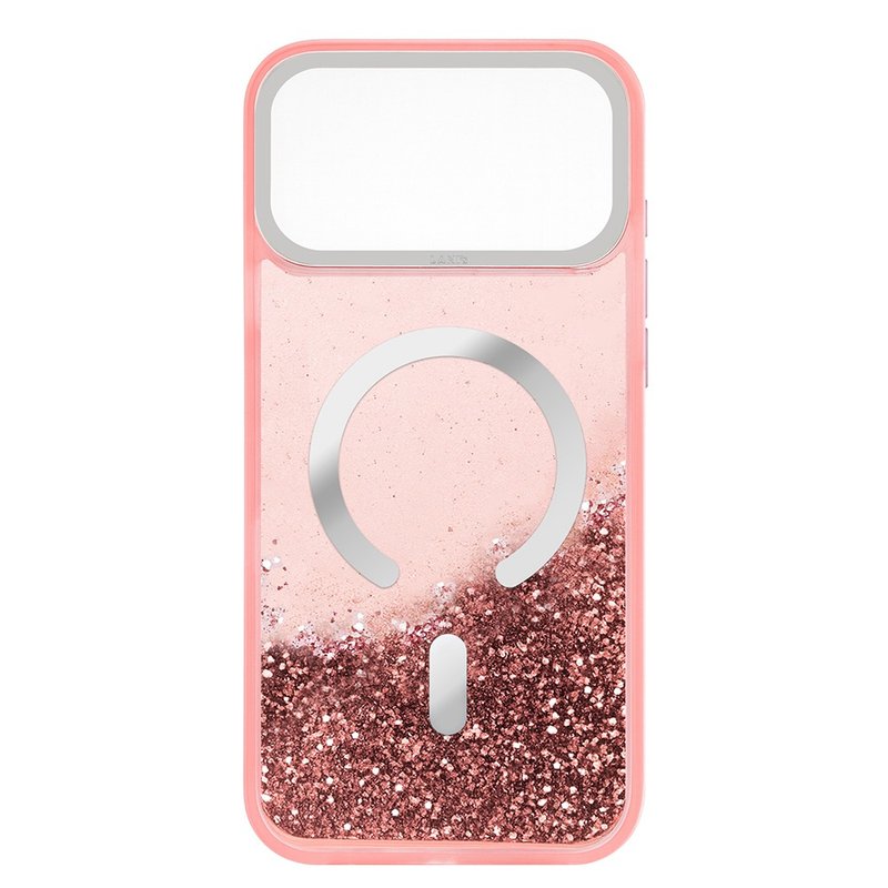 纯色流沙 粉色防摔壳 磁吸版 iPhone 17 16 15 14 13 Pro Max - 手机壳/手机套 - 环保材料 粉红色