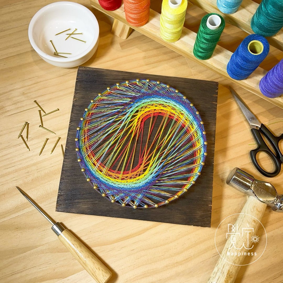 Stringart 艺术作品 - 摆饰 - 其他材质 多色