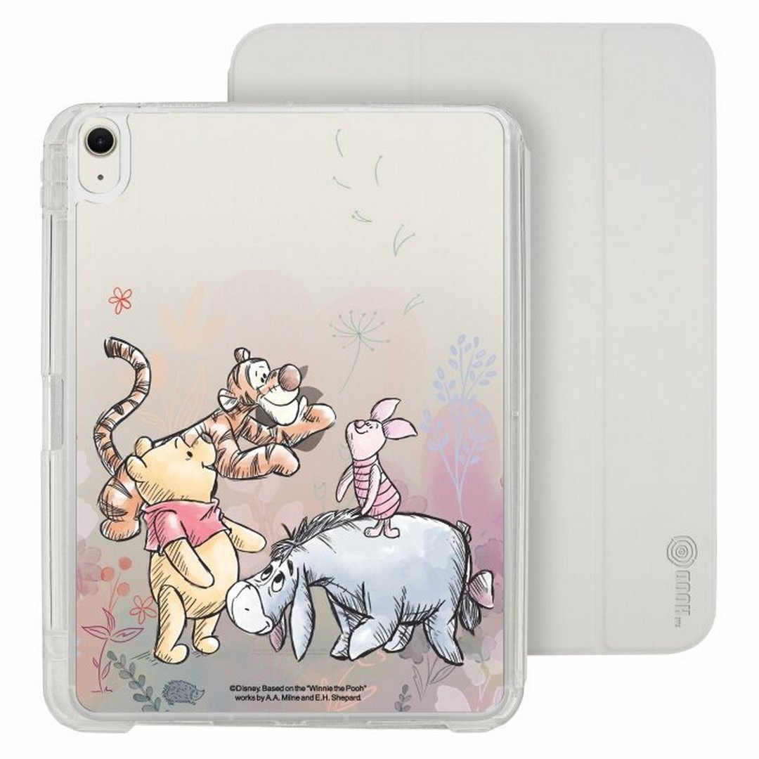 小熊维尼一家 iPad Air 11/pro13可拆式防摔透明笔槽折套ipad - 平板/电脑保护壳 - 塑料 多色