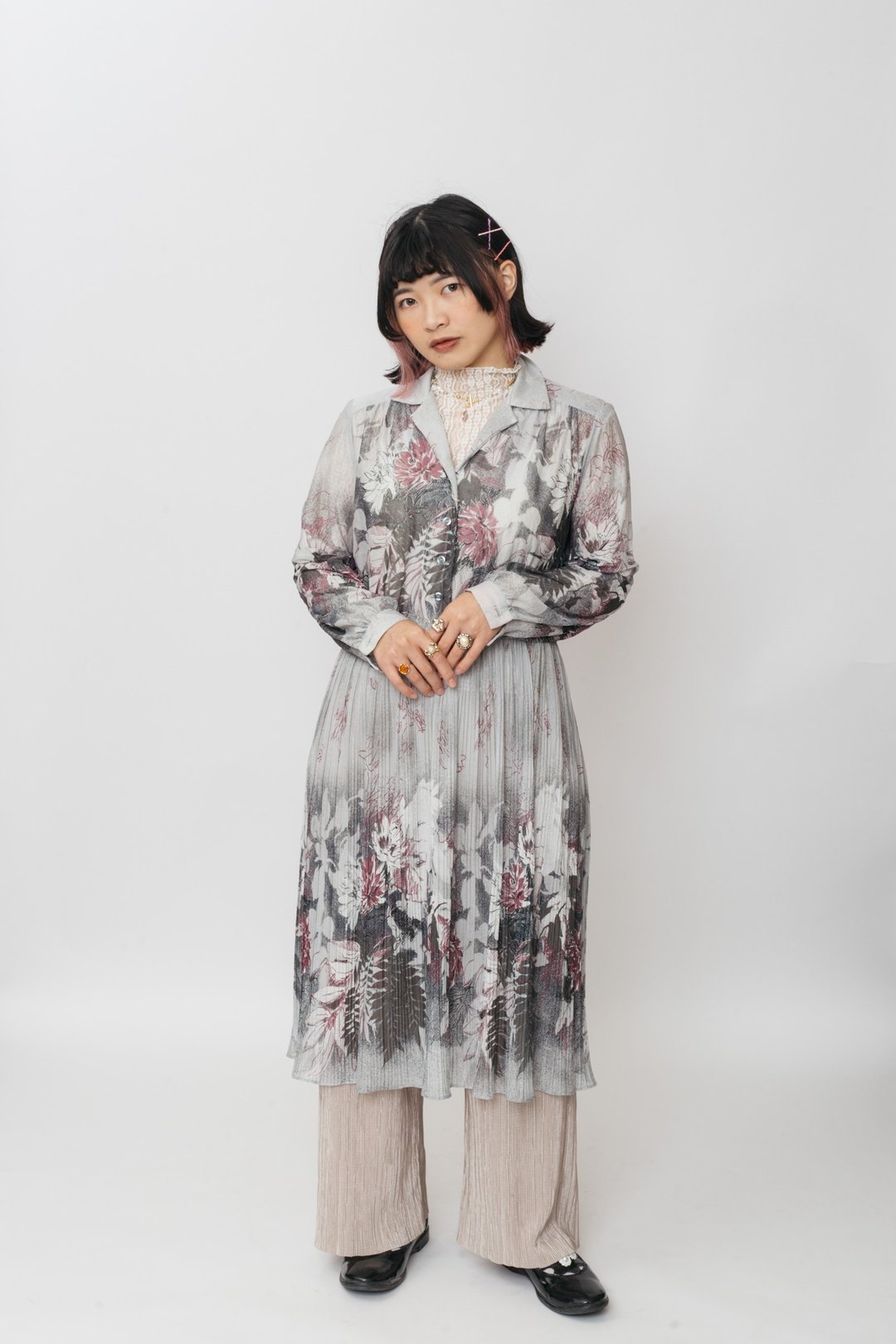 Vintage American dress 古着美式洋装【初恋贩卖所】B069 - 洋装/连衣裙 - 聚酯纤维 