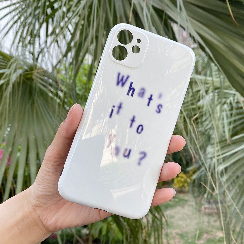 来图定制任意图案颜色 iPhone13promaxmini英文手机壳 侧面可印图 - 手机壳/手机套 - 其他材质 多色