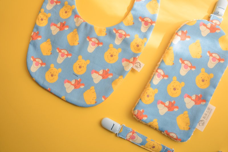 维尼麻吉  弥月礼盒组 - 满月礼盒 - 棉．麻 橘色