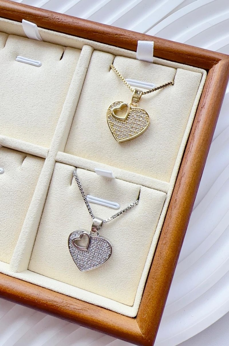 心中只有你 - 时尚锁骨链颈链 - 项链 - 其他金属 金色