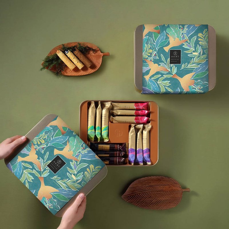 青鸟旅行 | 2023 端午－银丝蔓夜 综合灌馅蛋卷礼盒24入 - 零食/点心 - 新鲜食材 绿色