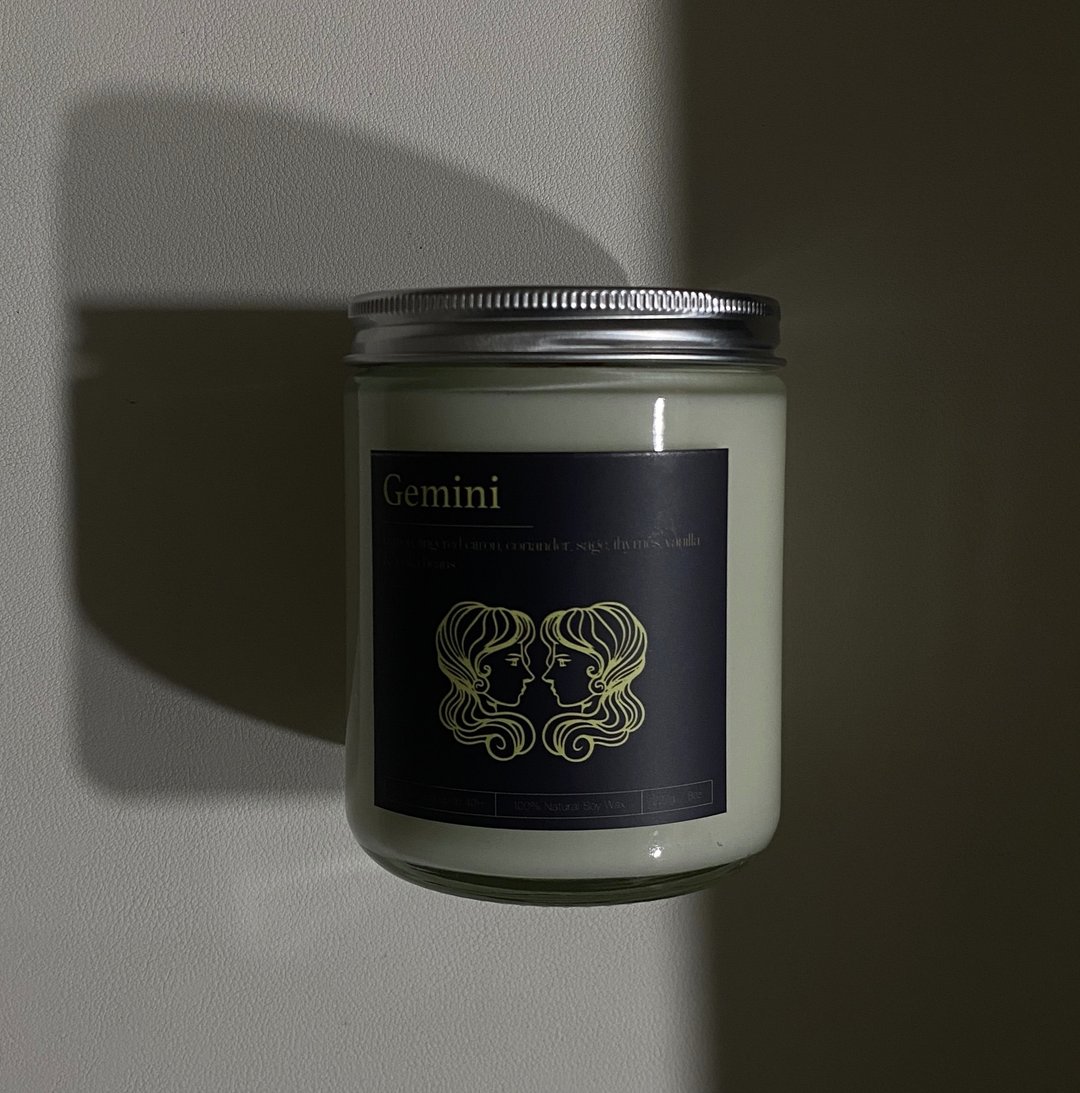 星座系列香氛蜡烛 | 双子 GEMINI | 227g - 蜡烛/烛台 - 蜡 
