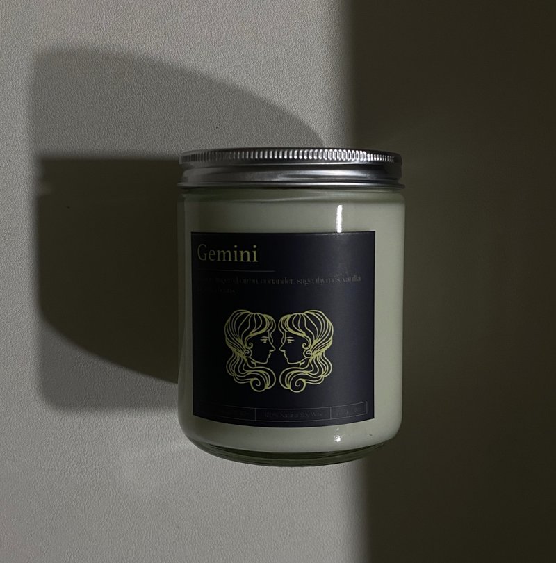 星座系列香氛蜡烛 | 双子 GEMINI | 227g - 蜡烛/烛台 - 蜡 