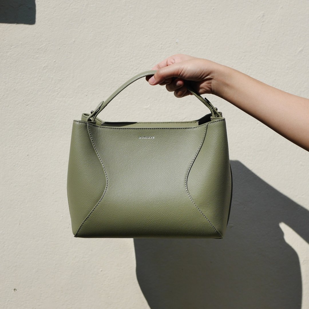 MONIQUE 手提包 Alexis M Handbag - Sage Green 鼠尾草绿 - 手提包/手提袋 - 真皮 绿色