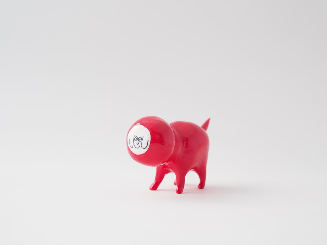 Free red slim Dog - 摆饰 - 纸 红色