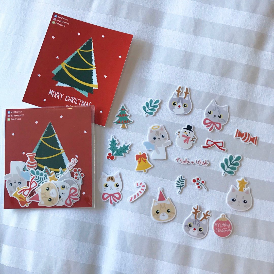 sticker die-cut waterproof - 贴纸 - 塑料 多色