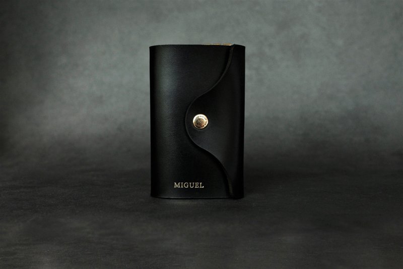 UNIC经典排扣钥匙卡包 / 开瓶器钥匙包【可定制化】 - 钥匙链/钥匙包 - 真皮 黑色