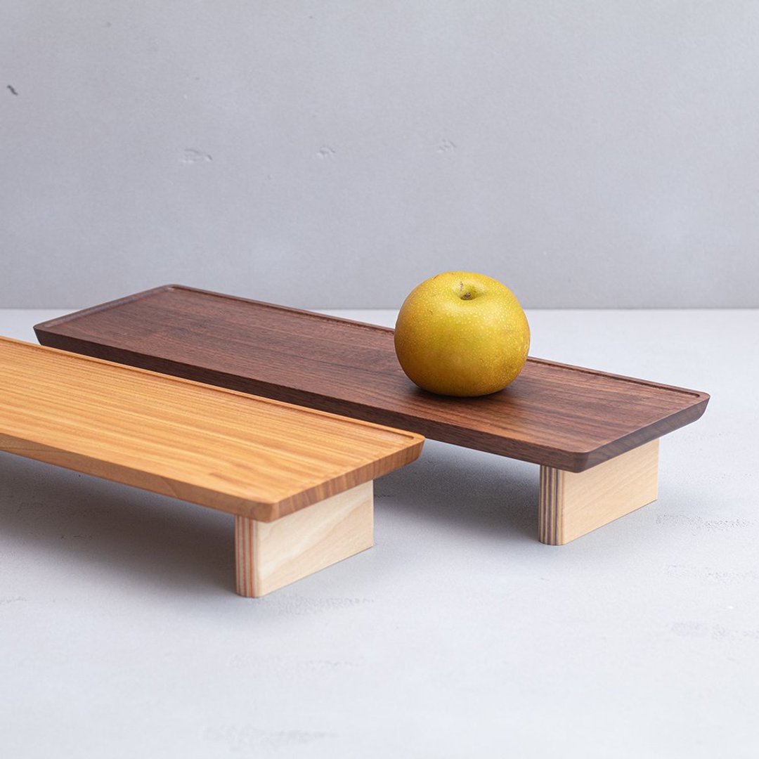 ozen wood board L / - 盘子/餐盘/盘架 - 木头 咖啡色