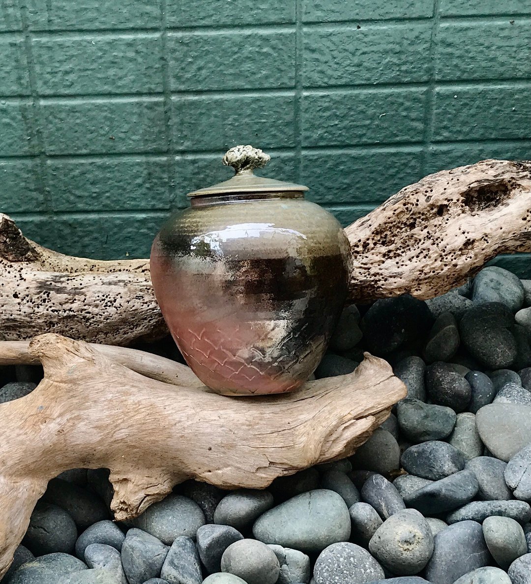 多彩柴烧陶罐 茶仓 招财聚宝盆罋 茶罐 茶叶罐 调味罐 置物罐 - 茶具/茶杯 - 陶 多色