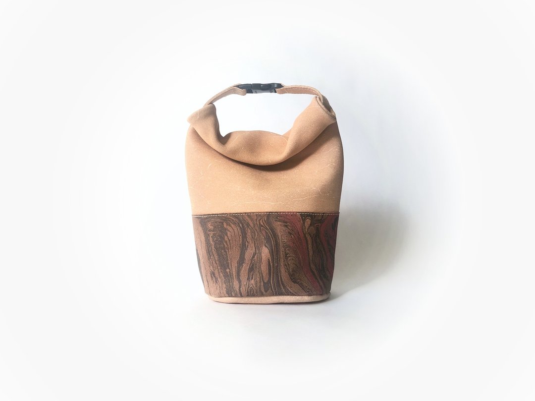 Leather hand roll bag mini - 手提包/手提袋 - 真皮 黑色