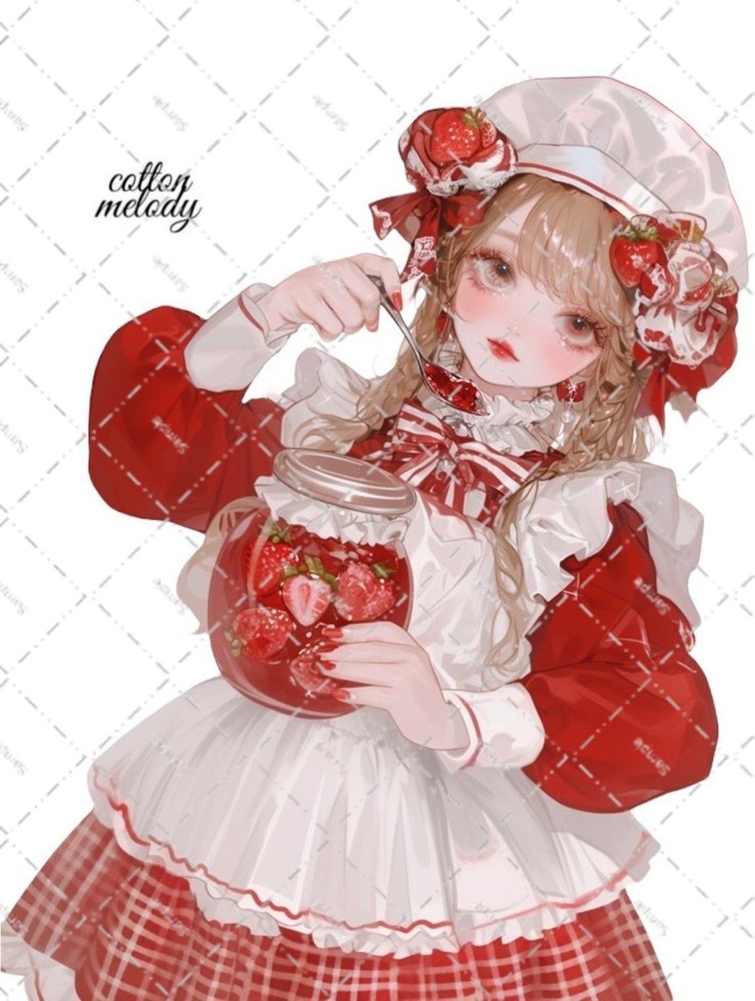 [限定] 原创贴图编号SB26 // 与 nene Patisserie Melody 角色贴图 cottonmelody 合作 - 贴纸 - 纸 