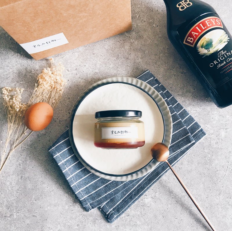 室友的日式硬布丁-咖啡奶酒 - 奶冻/布丁 - 其他材质 灰色