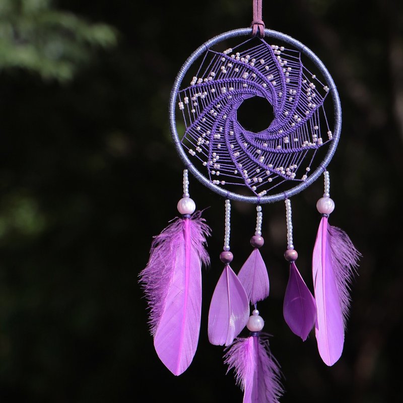 星际轨道丨手工编织 捕梦网 Dreamcatcher-星系紫 - 摆饰 - 其他材质 紫色