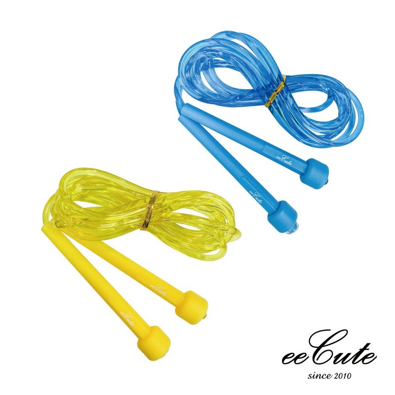 eeCute 酷壹壹 透明实心跳绳 (国小专用) (蓝/黄两色) - 运动/健身用品 - 塑料 多色
