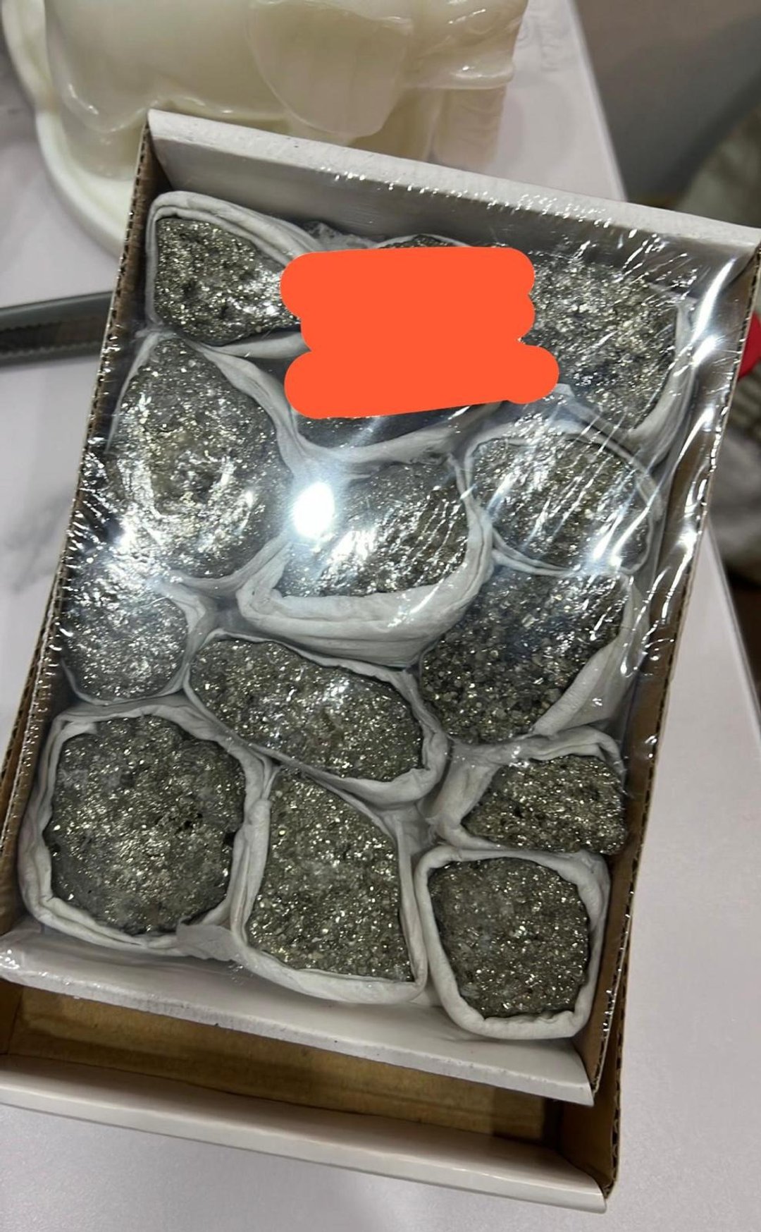 黄铁矿粒盒装 | 水晶 | 水晶原石 | 水晶摆件 - 摆饰 - 其他金属 金色