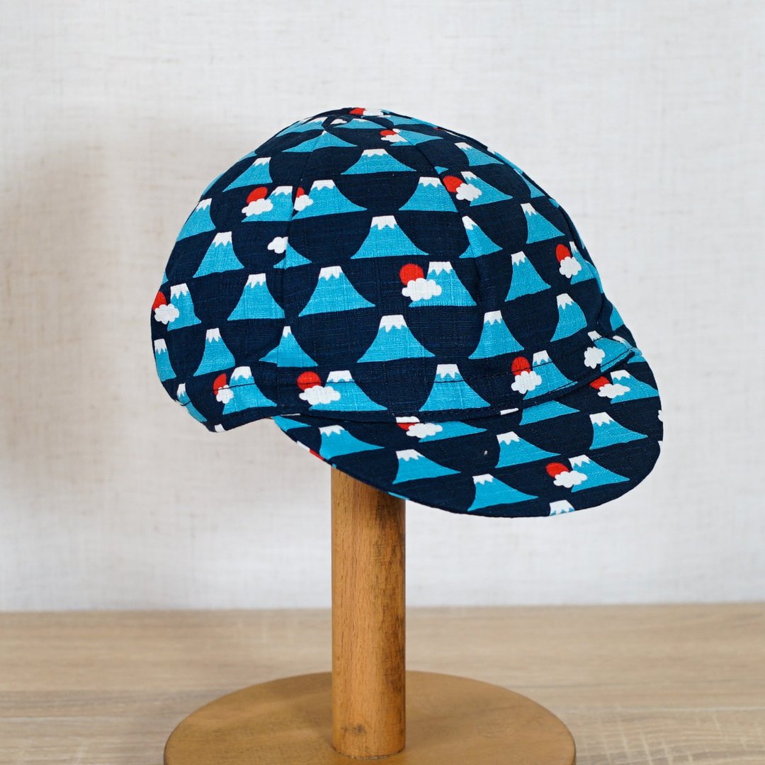 手工单车小帽 HCW-JP025 富士山图案 - 自行车/周边 - 棉．麻 蓝色