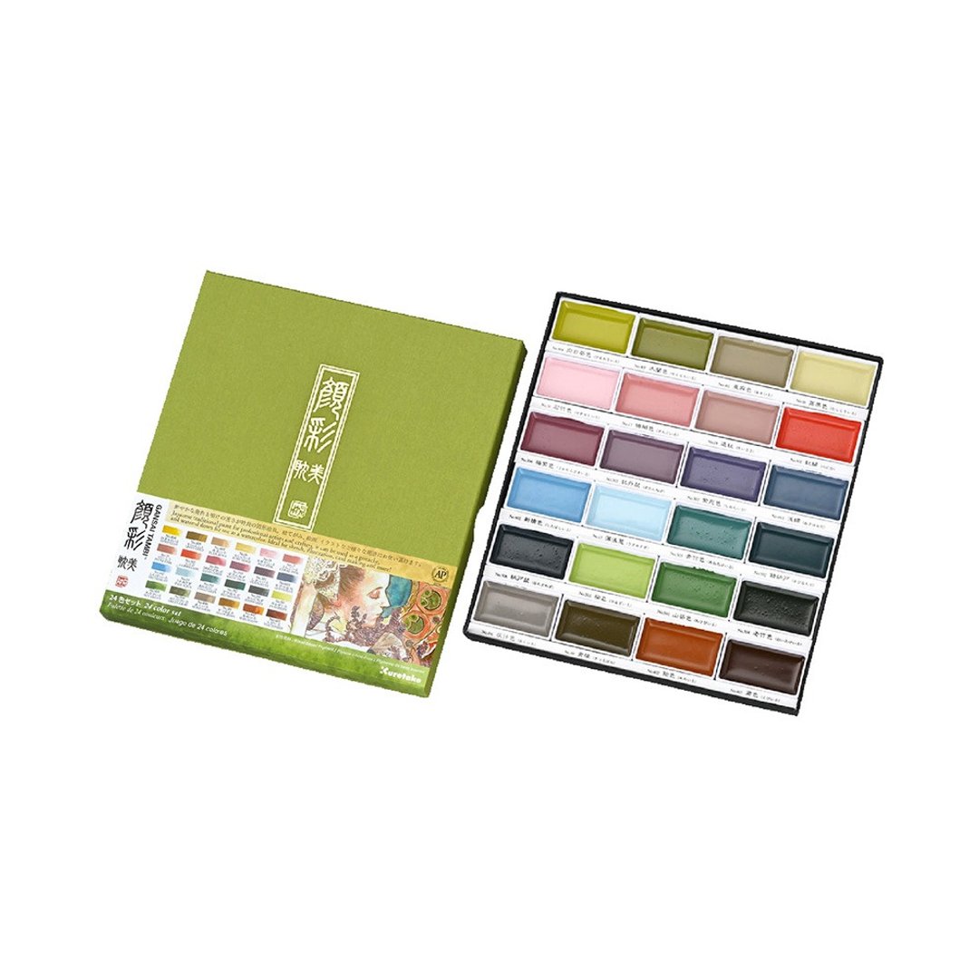 【Kuretake 日本吴竹】颜彩耽美 24色 四季 (MC20/24V/NW) - 其他书写用品 - 颜料 多色
