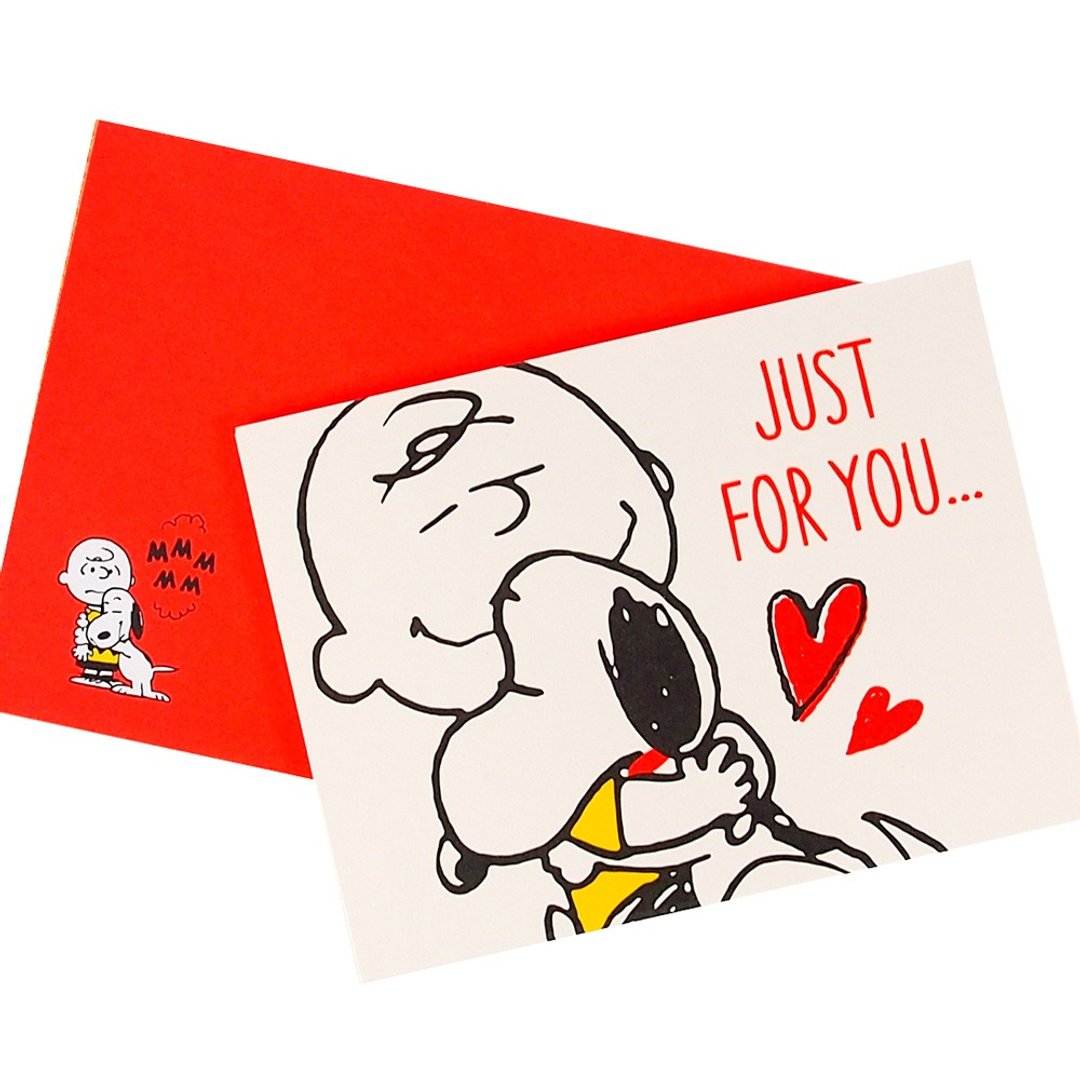 Snoopy 我最喜欢跟你拥抱【Hallmark-Peanuts 立体卡片 多用途】 - 卡片/明信片 - 纸 红色