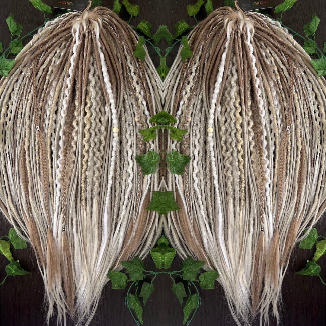Set Scandinavian Brule Classik Skandi Dreads Ombre Synthetic - 发饰 - 其他人造纤维 银色