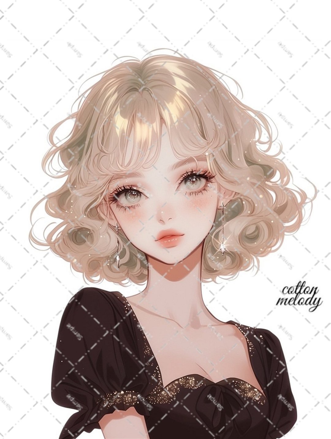 原创贴纸 No.6207 人物贴纸 原创贴纸 人物贴纸 女孩贴纸 原创人物贴纸 - 贴纸 - 纸 