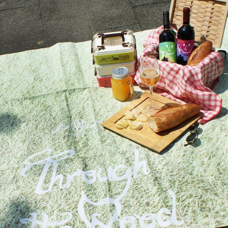 【DESTINO STYLE】日本文青风自然系肩背野餐垫(大) - 野餐垫 - 棉．麻 